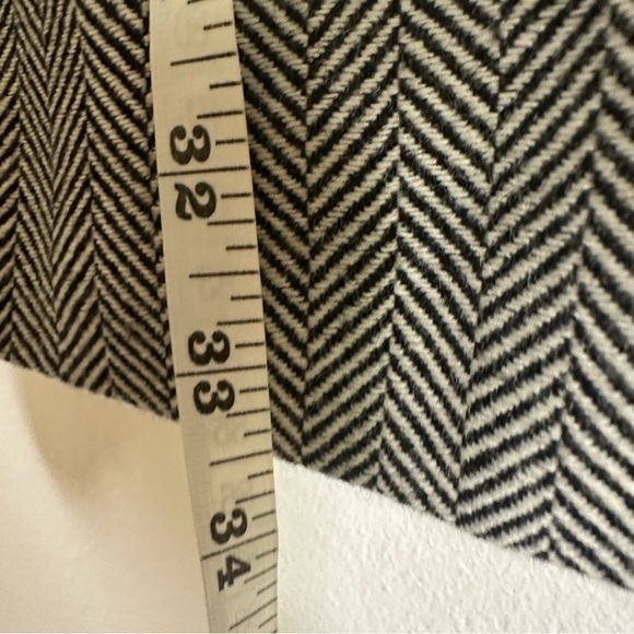 NWT Banana Republic X Olivia Palermo Herringbone Ruffle Cape Coat dark academia - Picture 9 of 10